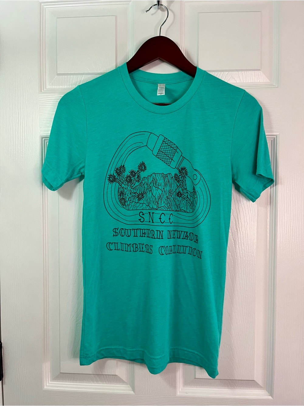 Red rock climbing shirt